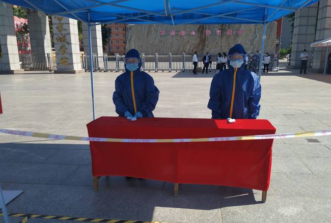 必赢组织开展第二次复学复课疫情防控模拟演练