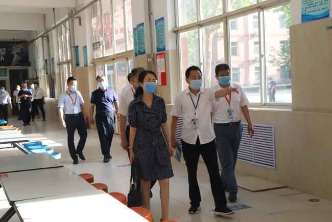 省教育厅督导调研组莅临必赢调研指导复学复课工作