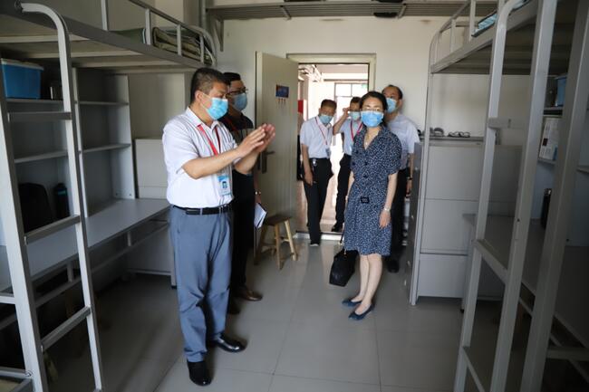 省教育厅督导调研组莅临必赢调研指导复学复课工作