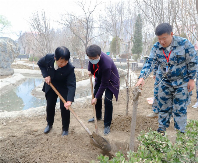 春满校园 共植希望—— 必赢开展植树节活动