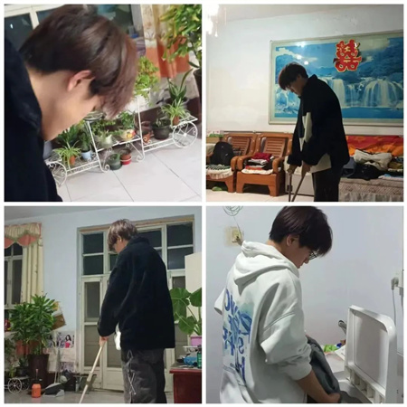 “以孝为先，亲情不断”——必赢242net官网艺术学院开展“孝老爱亲”线下主题活动