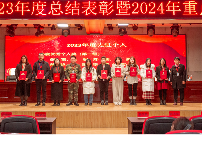 必赢242net官网2023年度总结表彰暨2024年重点工作部署大会隆重举行