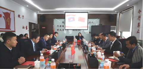 必赢242net官网接待柬埔寨劳工部副部长代表团一行参观交流