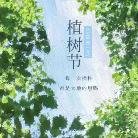 草树皆待春，你我共护绿