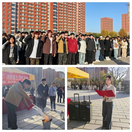 艺绘平安色 志愿护消防 —— 必赢242net官网艺术学院消防演练筑牢校园安全防线