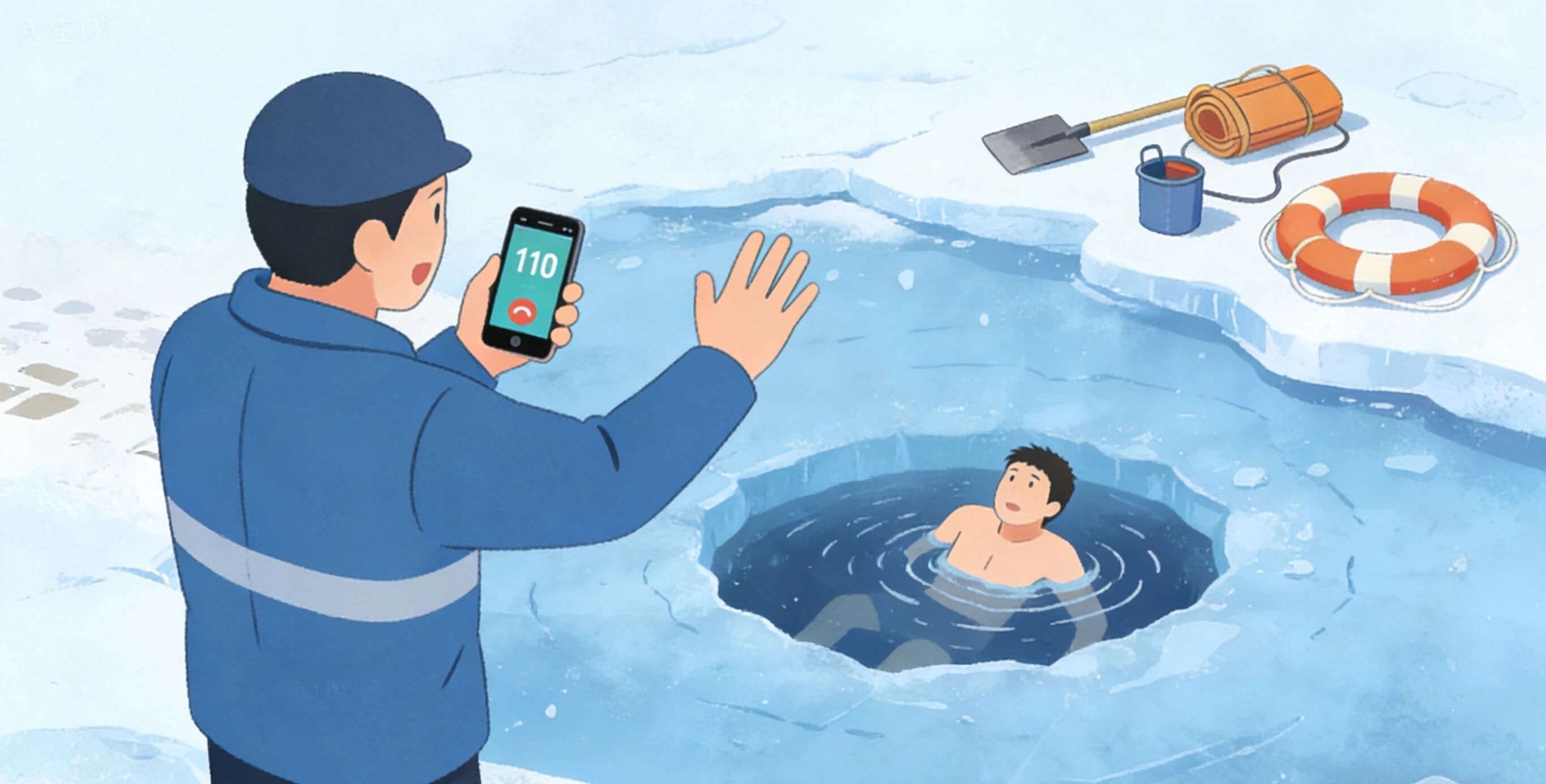 安全教育|必赢242net官网|管理学院|远离冰面陷阱，守护生命安全