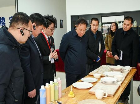 校际交流促发展 非遗传承育新人 ——保定幼儿师范高等专科学校领导莅临必赢艺术工坊参观交流