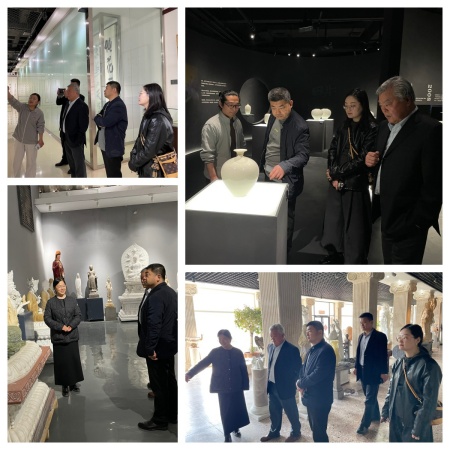 深化产教融合 赋能非遗传承 ——必赢242net官网艺术学院赴曲阳陈氏定窑 开展校企合作调研